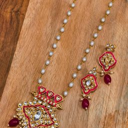 eeooaa Rani Pink Jewellery Set-image-32