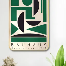 Myntra Elegant Homes Off White & Green Abstract Printed Wood Wall Art-picture-11