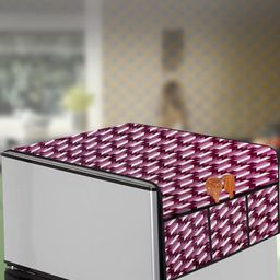 The Furnishing Tree Violet Plastic Refrigerator Cover-image-32