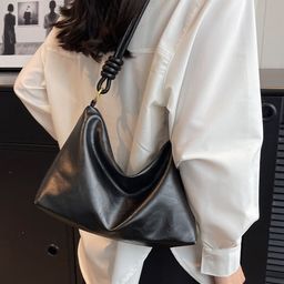 PURPLEHUNT Women Textured Half Moon Shoulder Bag-picture-34