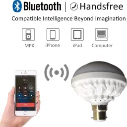 SmartAi 12w Bass Multicolor Bluetooth Smart LED Music Light Bulb with Speaker Smart Bulb image 2