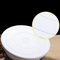 ultimate shopping network Non Slip Plastic Cake Server 360° Degree Non Slip Rotating Cake Turntable, Cake Decorating Stand, Cake Stand for Icing Plastic Cake Server image 2