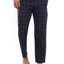 PB & J Checked Straight Cotton Lounge Pants-image-68