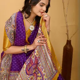 DIVASTRI Kalamkari Zari Saree-picture-5