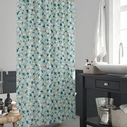 ArtzFolio Green & White Printed Waterproof Shower Curtain-image-102