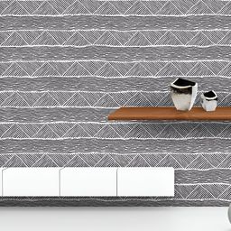 ArtzFolio Printed UV-Resistant Anti-Bacterial Black White Geometric Doodle Peel & Stick Wallpaper-image-20