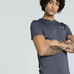 Puma Teams Cricket Heather Slim Fit Round Neck T-Shirt-image-50