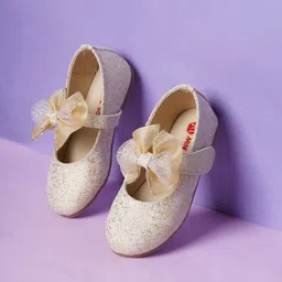 Minesole Girls Synthetic Leather Velcro Fastening Ballerinas Flats-image-13