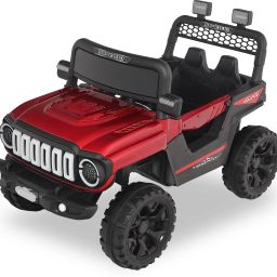 Kids Premium 908 Metallic Red 4 x 4 Jeep Battery Operated Ride On-image-76