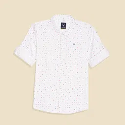 Allen Solly Junior Boys Slim Fit Opaque Printed Casual Shirt-picture-40