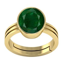 RSPR 9.25 Ratti 8.62 Carat Emerald Panna Gemstone-Studded Finger Ring-image-97