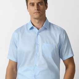 Van Heusen Men Solid Spread Collar Cotton Formal Shirt-picture-17