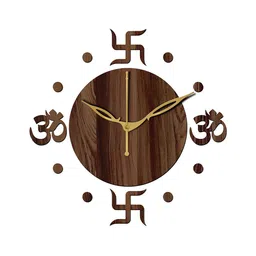 Freny Exim Brown Analogue Wood Wall Clock-picture-26