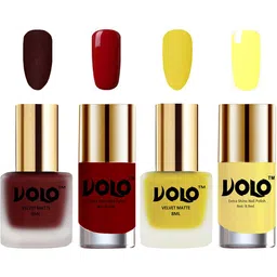 VOLO Set Of 4 Velvet Matte Nail Polish - 8 ml Each - 23 - 40 - 31 - 29-7