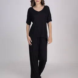 Moomaya V-Neck Top & Trousers Co-Ords Set-picture-13
