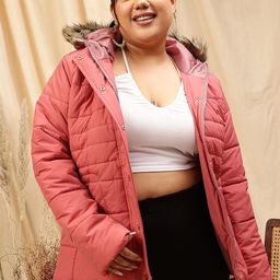 CURVY STREET Women Colourblocked Padded Jacket-image-26