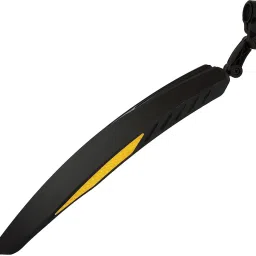 keycraze Bicycle Atom Mudguard with Reflective Tape, Black-BlueClip-on Clip-on Front & Rear Fender image 3