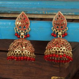 Anouk Dome Shaped Jhumkas Earrings-31
