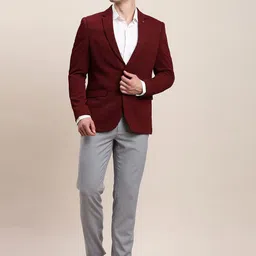 Turtle Self Design Single-Breasted Casual Blazer image 4