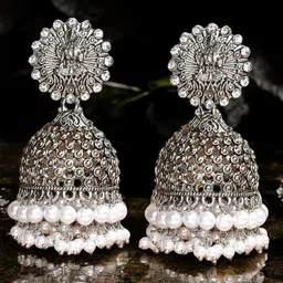 OOMPH Contemporary Jhumkas Earrings-2