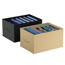 Kuber Industries Black Set of 2 Regular Drawer Organiser Organisers image 4