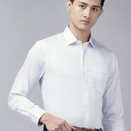 Arrow Manhattan Slim Fit Micro Ditsy Printed Pure Cotton Formal Shirt-picture-17