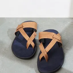 SKO Men Colourblocked One Toe Flats with Tassels-image-16