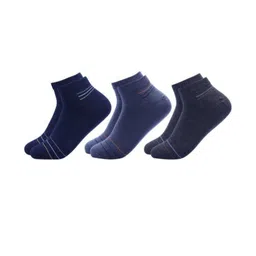 Akeeta Unisex Set Of 3 Striped Cotton Ankle Length Socks-picture-17