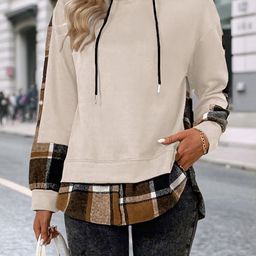 StyleCast x Revolte Women Colourblocked Hooded Sweatshirt-picture-38