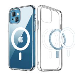 LIRAMARK Magnetic MagSafe Protective Clear iPhone 13 Mini Back Case-47