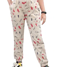 UNOseven Girls Stylish Printed Joggers-19