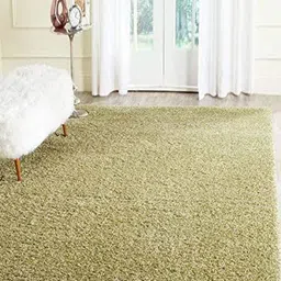 CARPETIFY Green Shaggy Anti-Skid Carpet-image-55