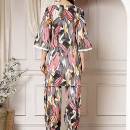 Indibelle Abstract Printed Pure Cotton Tunic With Trouser Co-Ords image 5