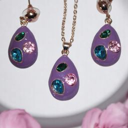 Jolly Faces Stone Studded Jewellery Set-image-89