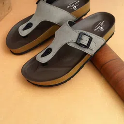 NICO NERINI Men Lightweight Anti Slip Buckle Leather Comfort Sandals-image-41