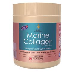 British Biologicals Marine Collagen Supplements Supports Glowing Skin - 200 g-38