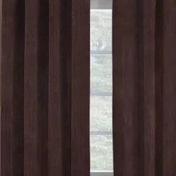 BELLA TRUE Brown 2 Pieces Eyelet Fitted Window Curtains-image-41