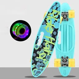 Sky Blue Color Skateboard with Colorful LED Light up Wheels for Beginners 6 inch x 24 inch Skateboard-picture-13