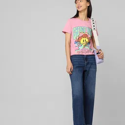 ONLY Women Straight Fit High-Rise Clean Look Light Fade Stretchable Cotton Jeans-image-44