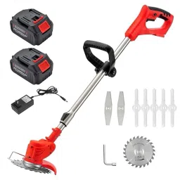 Cordless Electric Grass Cutter Machine Adjustable Height Portable Garden Lawn Cordless Grass Trimmer-4