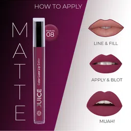 JUICE Color Luxe Bio Retinol Moisturising SPF15 Matte Lipstick 2.5ml - Shade M08 image 2