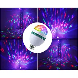 SPARK WORLD White Rotating Disco LED Ceiling Lamp-7