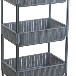 Rope Plastic Kitchen Trolley-13