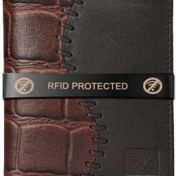Men Brown Genuine Leather RFIDWallet - Mini-image-20