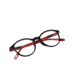 OPTIFY Unisex Clear Lens & Red Round Sunglasses with UV Protected Lens image 5