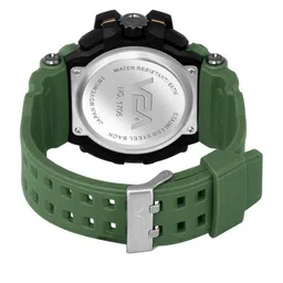 V2A Men Black Dial Analogue & Green Digital Multi Function Watch V2A-1708-green image 2