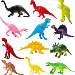 Dinosaur RubberPlaytoy for Kids 12 Pieces Small/Medium Wild Animal 1-5 Year Old-picture-22