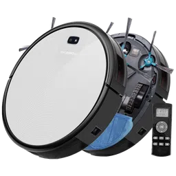 MILAGROW 24 Watts Robotic Vacuum Cleaner (0.6 Litres Tank, Silverfox)-image-5