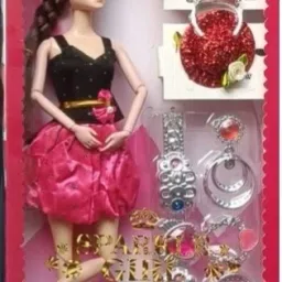 Sparkle doll set body Movable doll Fashion doll foldable hair Play kid doll 1pc-image-43