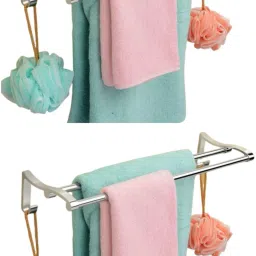 Wall Mount Towel Rod/Towel Bar Rail/Towel Stand Bathroom Accessories & Fittings 24 inch 2 Bar Towel Rod-picture-7